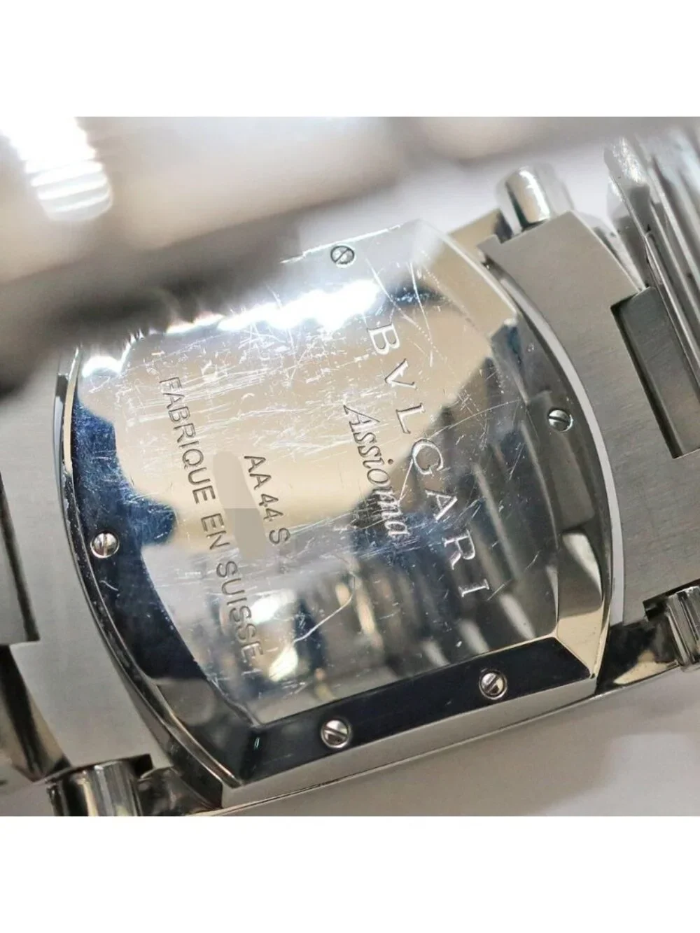 Bvlgari Heaven Assioma SS Blue Gray Automatic Winding Watch